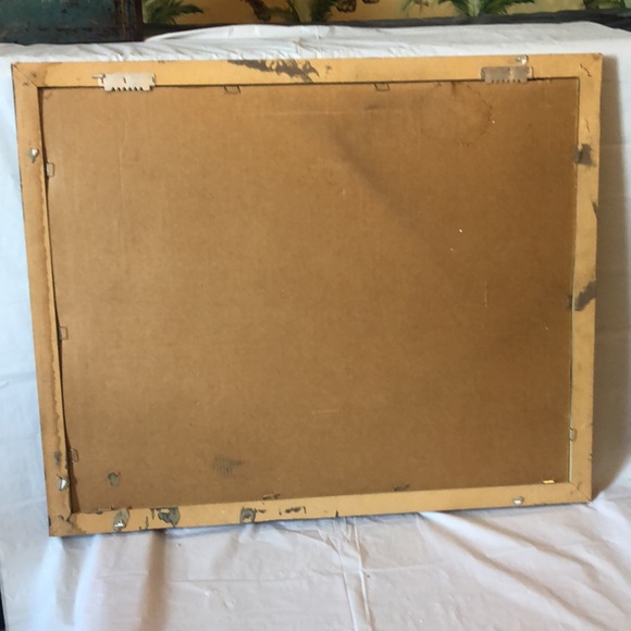 First Kiss by William Adolphe Bougeareau matted & ornate wood frame; 22” x 20” - Picture 6 of 11